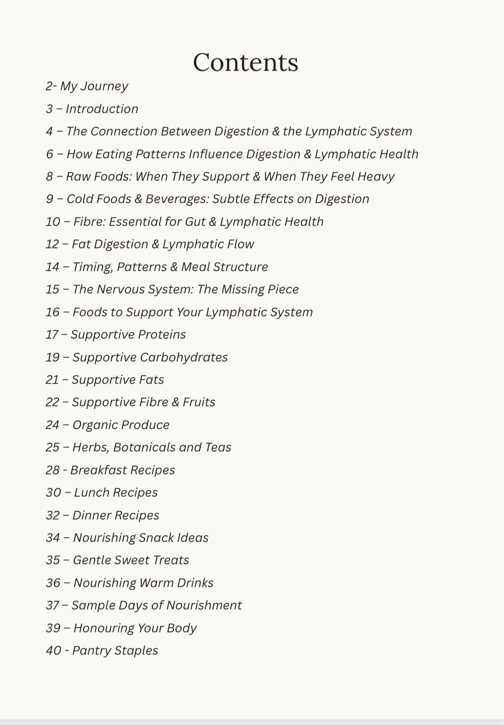 A Lymph-Nourishing Guide